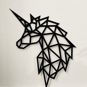 Laserskuren Wallart Unicorn